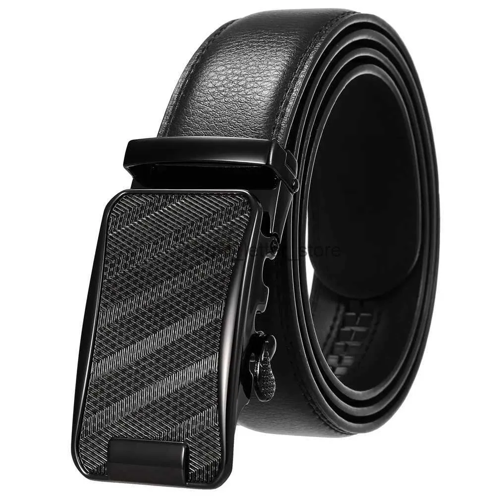 Genuine Leather Men's Ratchet Leather Belts Premium Mens