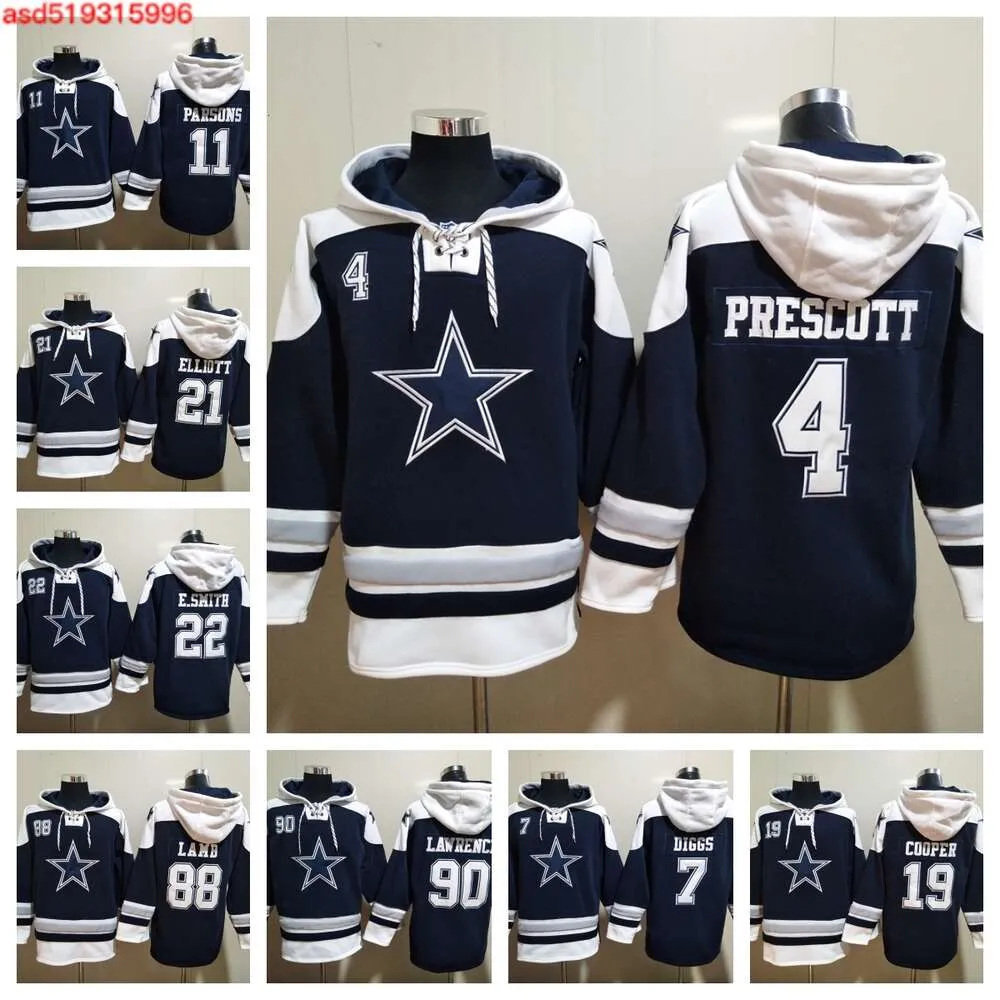Hoodie 11 Micah Parsons 88 CeeDee Lamb 4 Dak Prescott Football Jersey 7