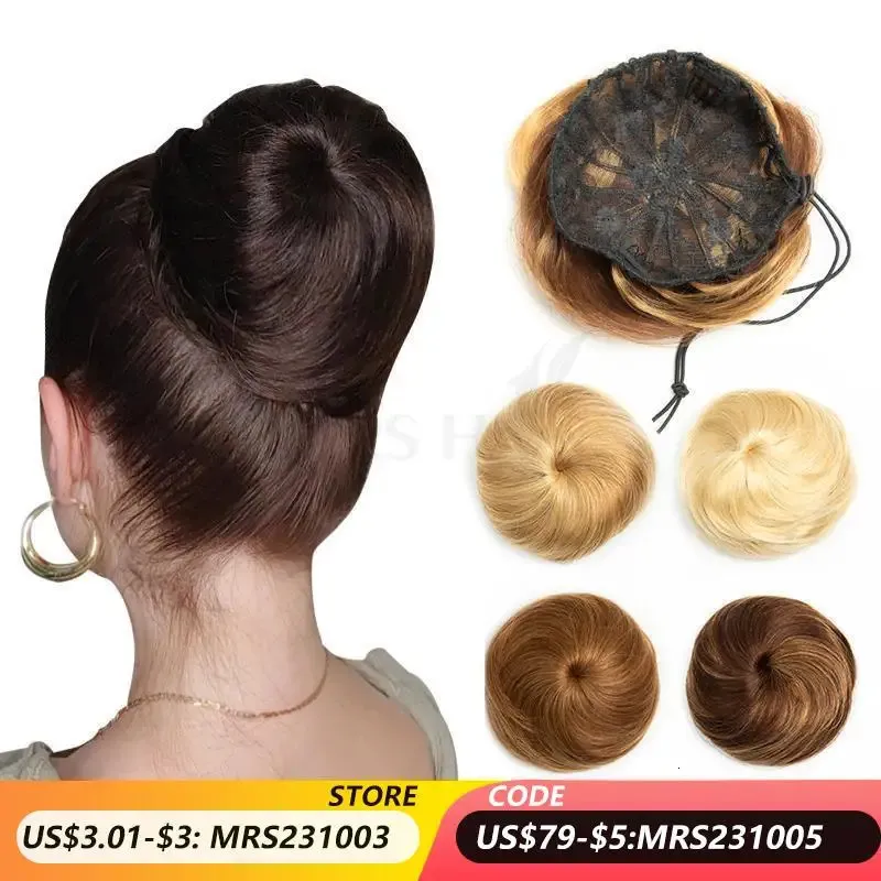 الباروكات الدانتيل السيدة Hair Hair Hair Buns Claw على Tailder tail قطع مرنة updo donut chignon مقطع لحفل الزفاف وعرض 231025