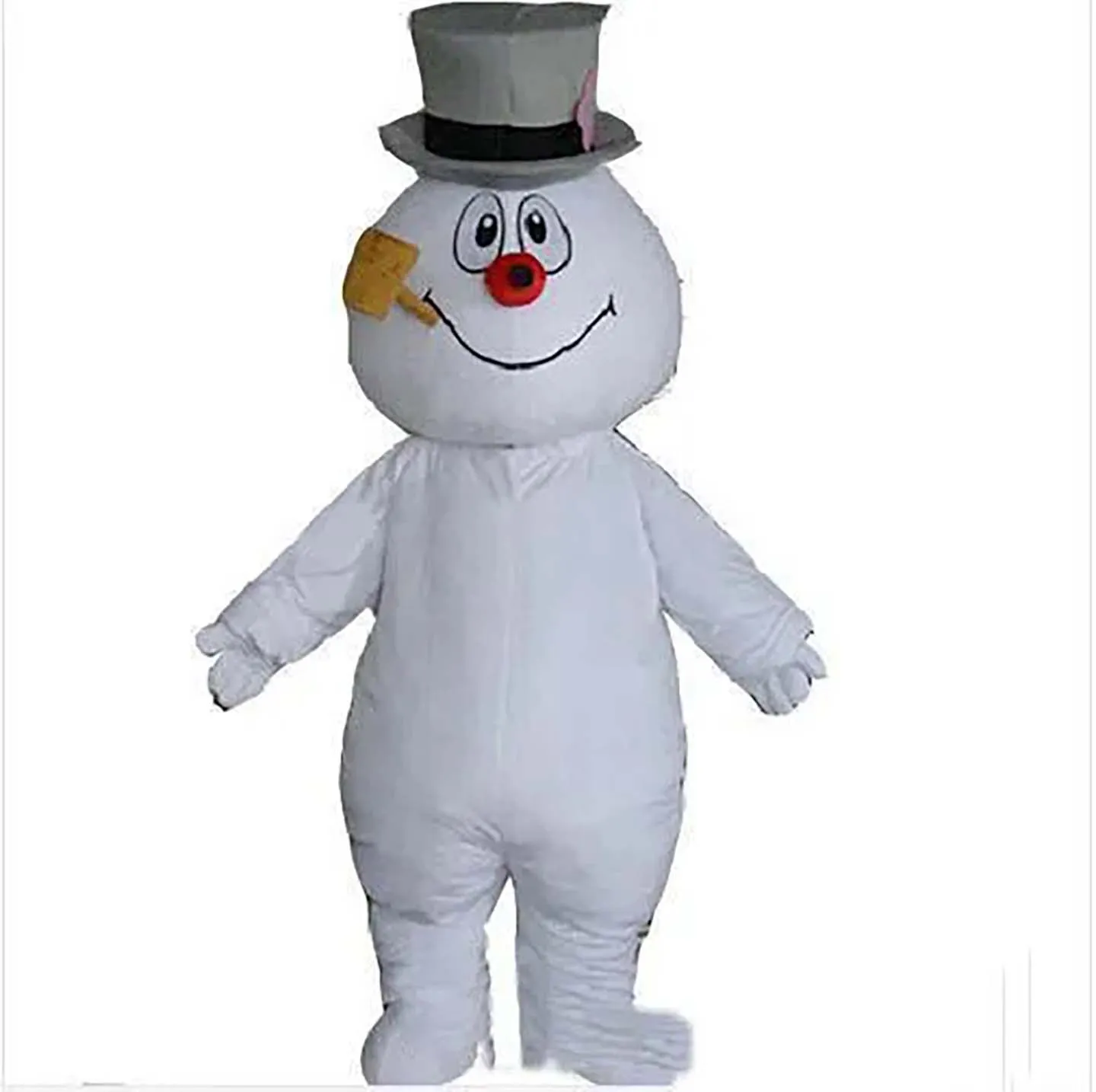 Costumi professionali della mascotte del pupazzo di neve Vestito da festa di fantasia di Natale Vestito da personaggio dei cartoni animati Vestito per adulti Carnevale Pubblicità di Pasqua