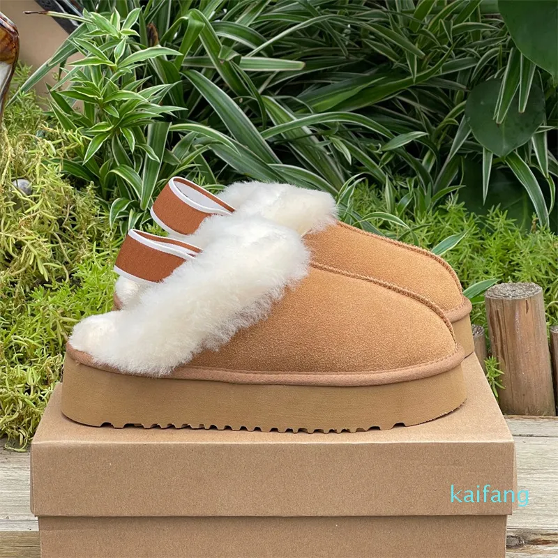 Klassische Mini Australia Tazz Hausschuhe Tasman Slipper Plateaustiefel Fuzzy Mule Winterfellstiefel