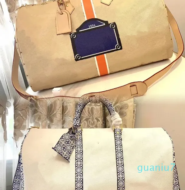Moda Bandouliere 50 cm torba designerska torby weekendowe 50 cm Podróż wysokiej jakości skórzana larage