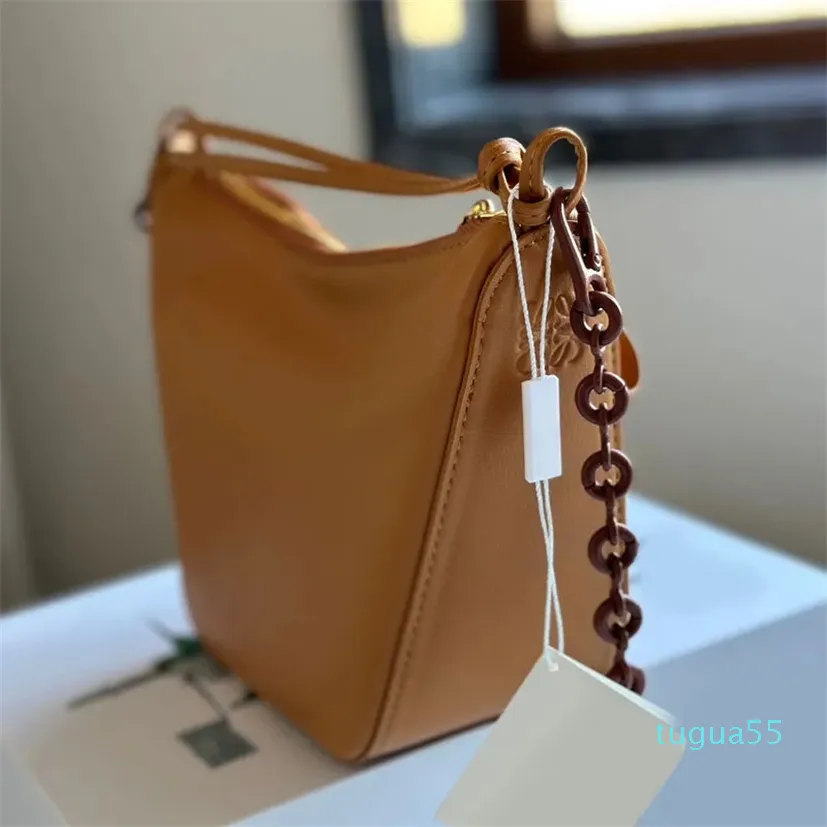 Chaîne femmes Hobo sac à bandoulière plaine sac à main en cuir véritable sac à bandoulière mode lettre sacs de créateur pour pochette pour femmes