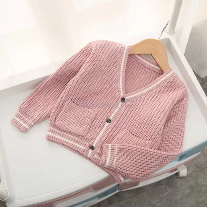 Nowe 5 kolorów Dzieci Knitwear Autumn Pullover Długie rękawie SWEATER SWEAT Casual Kids Baby Sweters Cardigan