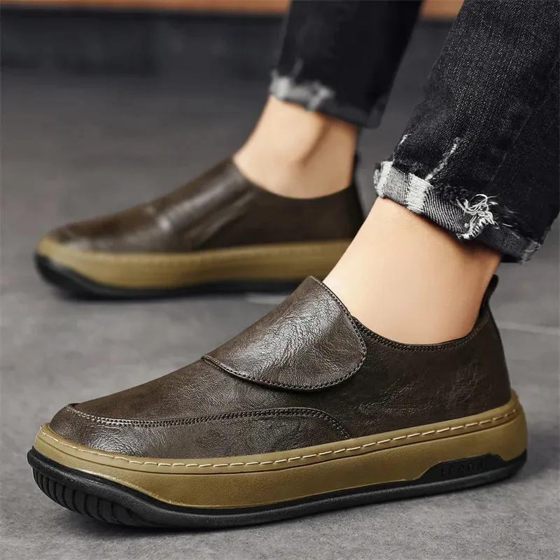 Dress Shoes Loafers Luxury Brand Mens Casual Summer Lightweight Breathable Sneakers Mocassins NonSlip Comfy Soft Soled Driving 231026