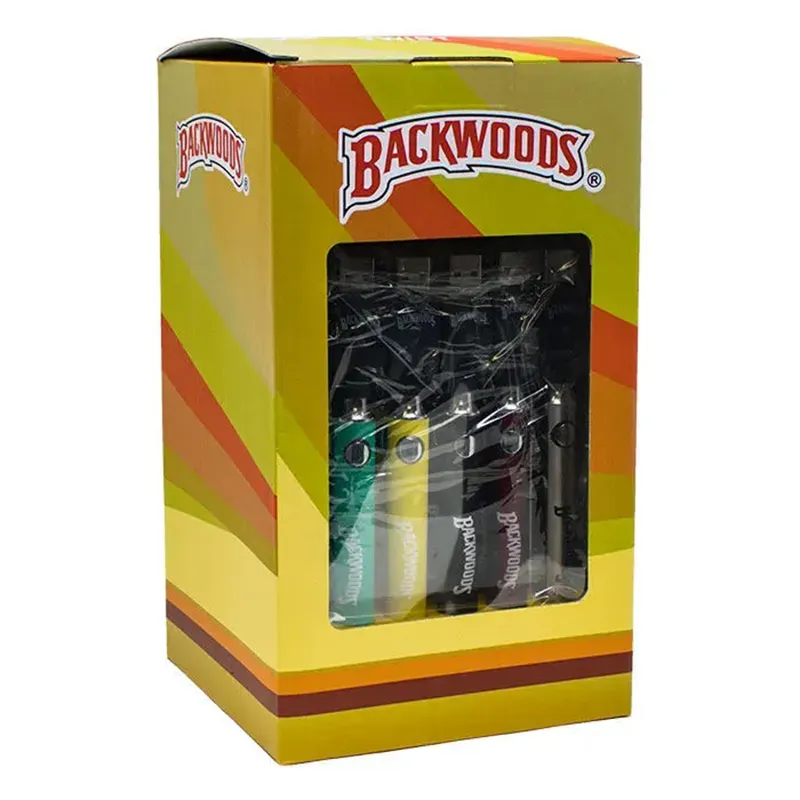 CK / Backwoods Twist Wyświetlacz akumulatora 30ct Indywidualne baterie 900 mAh 510 Gwintów