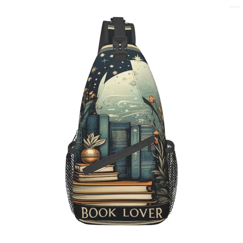 Duffel Bags Book Lover Bolsa de Peito Perfeita Personalizada Durável Cruz Multi-Estilo