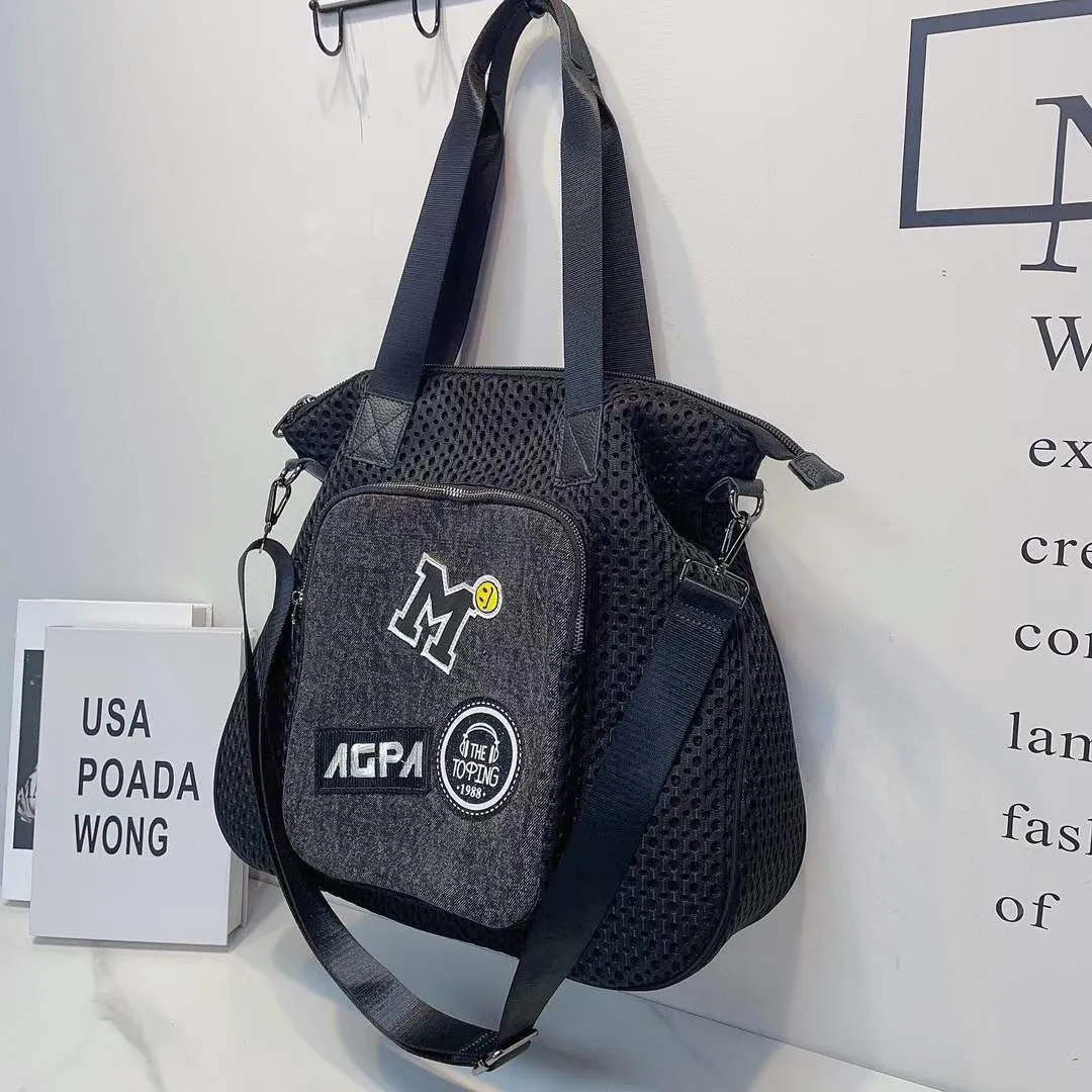 Nowa damska torba na ramię moda do mycia listu do torby jeansowej torebka crossbody torebka swobodna torba mała niedźwiedź naklejka torba podróżna