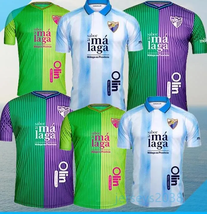 Malaga Soccer Jerseys 2023 2024 third CASTRO K Bare JUANPI ADRIAN CF Football Shirt BAR Casas Juankar LUIS MUNOZ camiseta de futbol Juande jersey