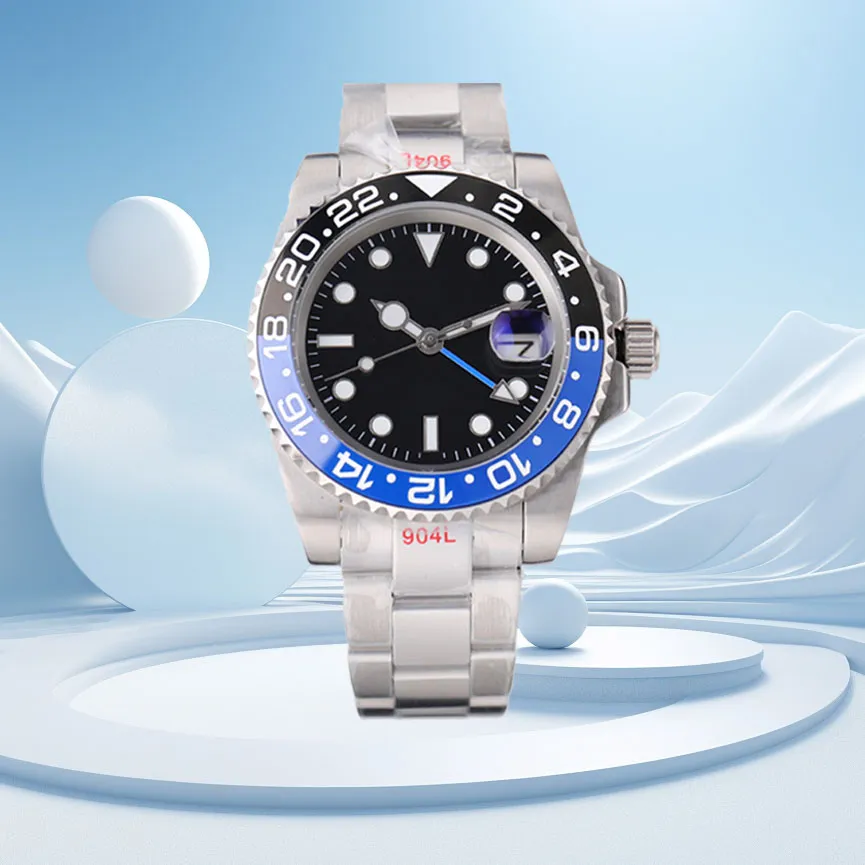 Relógios de designer moda relojes mecânicos automáticos relógio 40mm movimento de alta qualidade vidro safira à prova d'água Luminoso relógio de aço 904l orologi à prova d'água