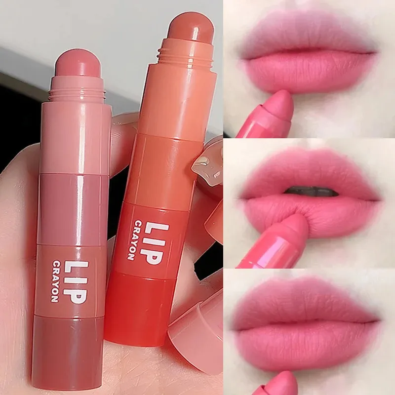 أحمر الشفاه Matte Pen 4 ألوان في 1 عارية Pink Lip Gloss مقاومة للماء طويلة الأمد مكياج بطانة القلم الرصاص مجموعة 231027