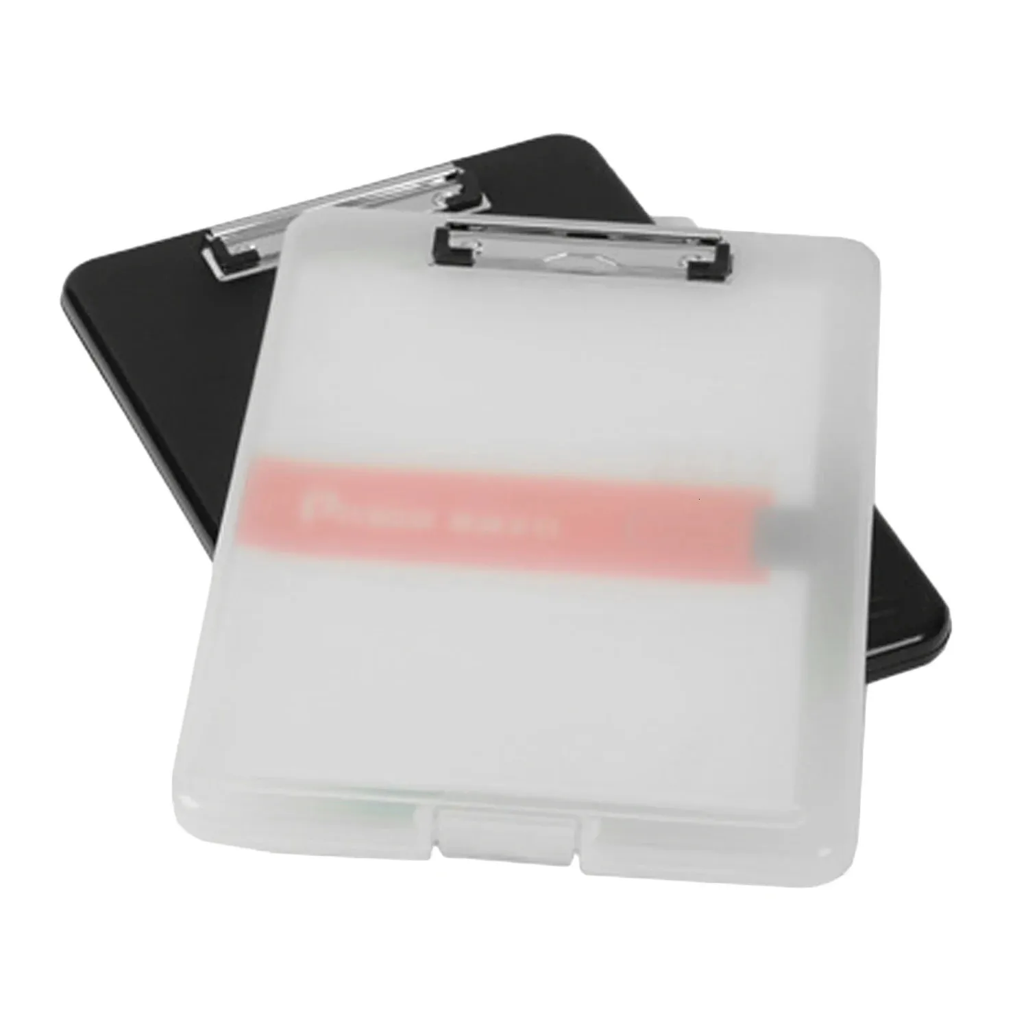 Presse-papiers A4 plastique stockage presse-papiers boîte fichier Document Clip Case étudiants enseignants utilitaire papeterie outil bureau fournitures professionnelles 231027