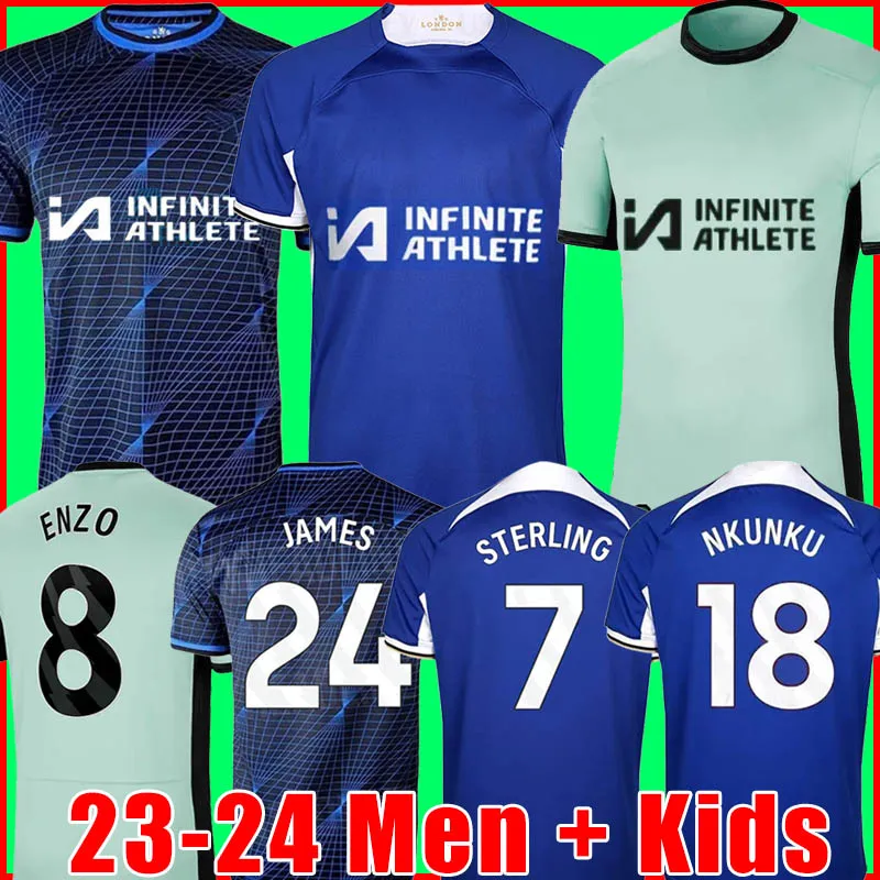 2023 2024 NKUNKU JACKSON CFC SOCTER JERSEY 23 24 Enzo Chilwell Mudryk Caicedo Sterling James Fofana Cucurella 97 98 Retro Chukwuemeka voetbalshirt Men Kids Kit