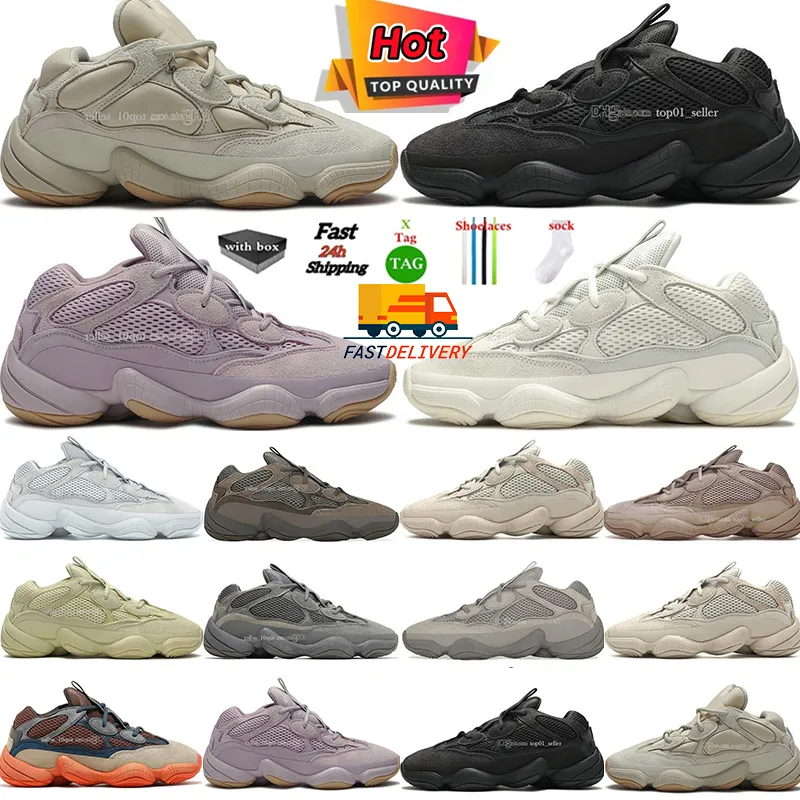 500 Koşu Ayakkabıları Erkek Kadınlar 500S Fayda Siyah Kemik Beyaz Asj Greu Kil Kahverengi Mesh Allık Granit Enflame Yumuşak Görme Taupe Işık Runner Spor Sneaker US5-US11.5