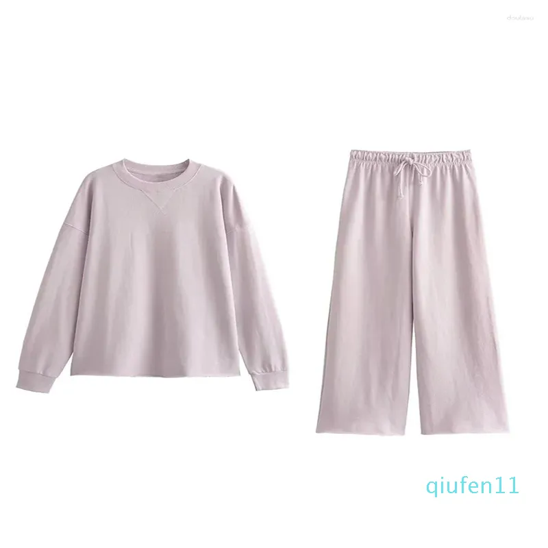 Pantalones de dos piezas para mujer Conjuntos de mujer Otoño 2023 Sudadera Traje Moda Casual