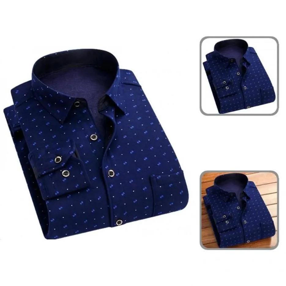 メンズカジュアルシャツ格子縞の柔らかいカーディガンの男性シャツアセテート繊維冬の老布のデート2821