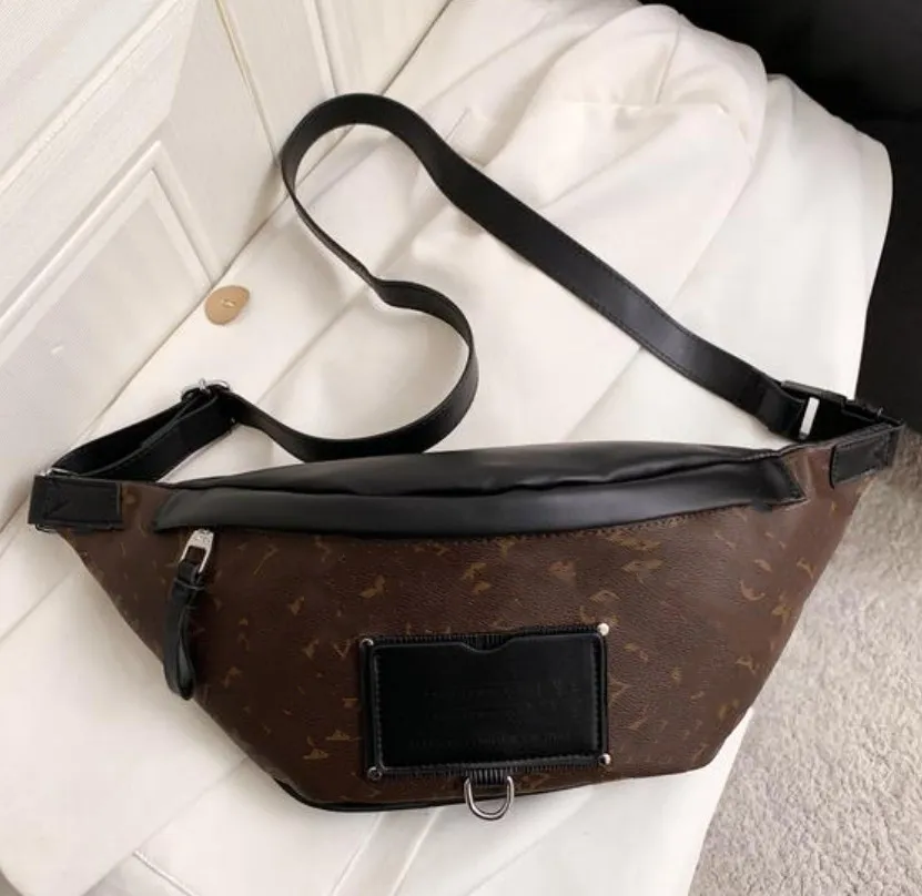 Simple Old Flower Plaid Chest Bag Fashion Shoulder Bag European and American Exercise Running Belt Bags Chest Bags