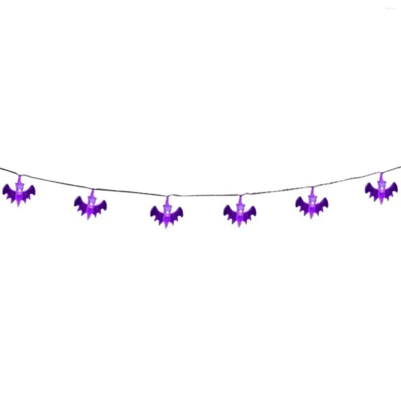 Cordas 5m 30 luzes Halloween abóbora bat string luz lâmpada casa jardim festa ao ar livre decoração lanterna na bateria