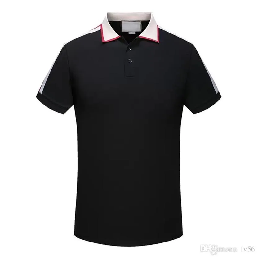 2023 Designer Mens Shirt Designer Stripe Polo Shirt T koszule wąż polo pszczoły haft kwiatowy męski High Street Fashion Horse Polo319y