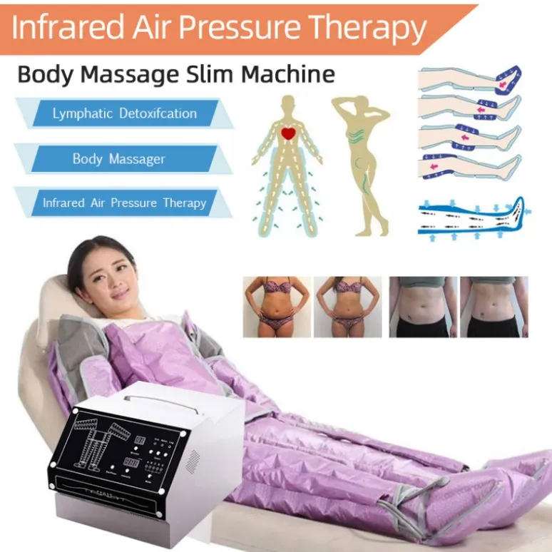 Autres équipements de beauté Pressothérapie 3 en 1 Combinaison de pressothérapie infrarouge Machines de drainage lymphatique Pressothérapie Massage lymphatique