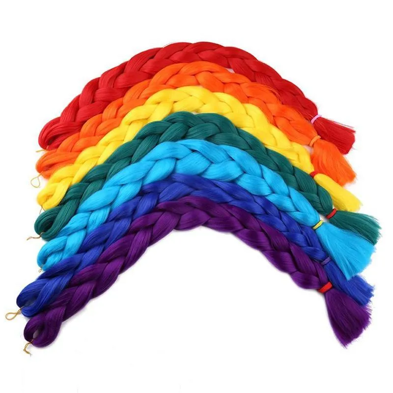82 Jumbo Braiding Hair - Premium Kanekalon Hair Extensions, Pure Color ...