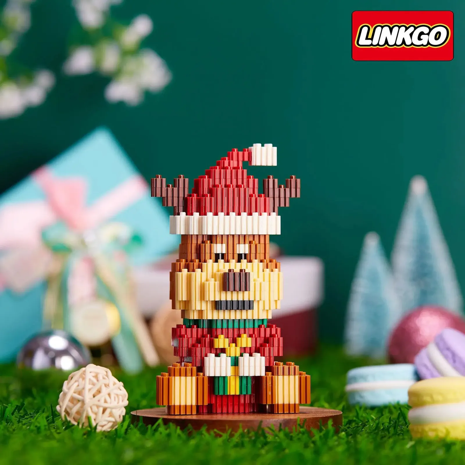 Aircraft Modle Merry Christmas Micro Building Blocks Santa Claus Elk ...