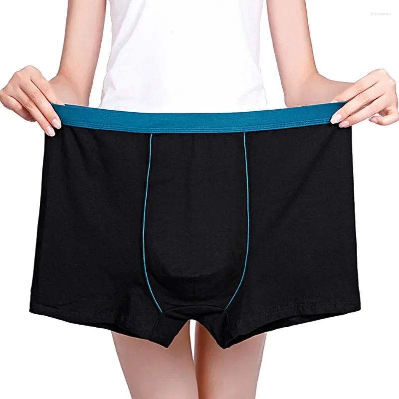 Underpants Tail Goods Are Large Size Men's Boxer Pants Cotton Middle-Aged And Elderly Underwear Soft Comfortable Sports Shorts