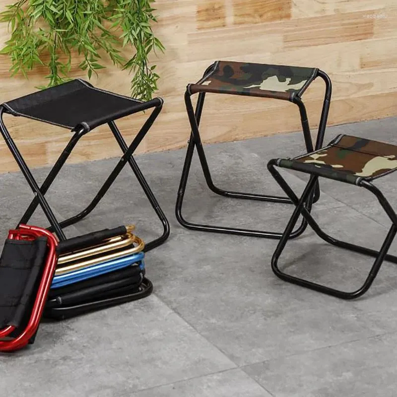 Portable Folding Campstool Mini Pocket Size Outdoor Stool for Camping Fishing Hiking Beach Gardening Travel Commuting and More Durable and