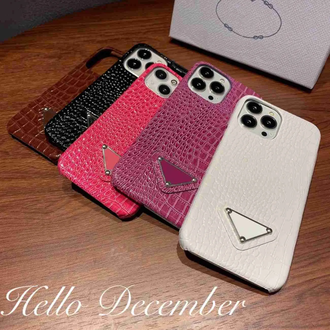 Designers iPhone case high value fashion 14pro mobile phone case iphone14 advanced patent leather crocodile 12p couple