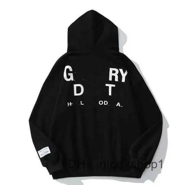 Galery Dept Hoodie Designer Galerias Hoody Alphabet Print Trendy Trend Básico Casual Moda Solta Curta T-shirt Meia Manga Tees Alta Qualidade 5 Cutl