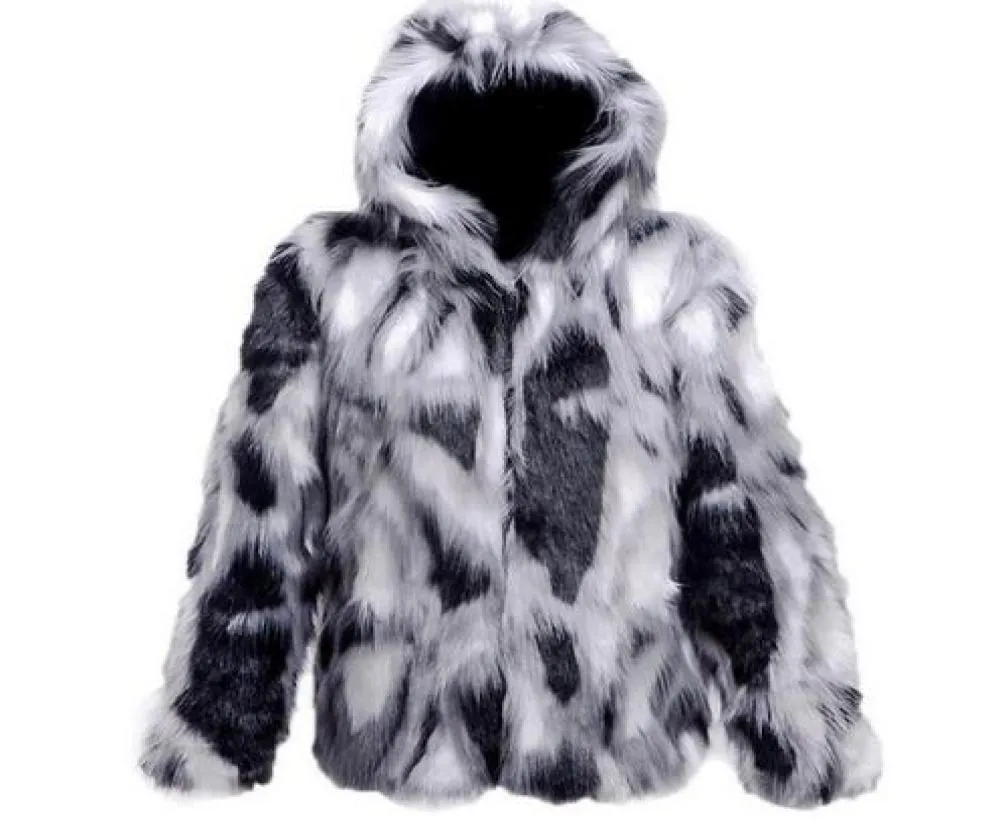 Osobowość Zima zagęszcza ciepłe sztuczne futra płaszcza męska skórzana kurtka Slim Casual Jackets Men Jaqueta de Couro plus rozmiar 6xl4073939