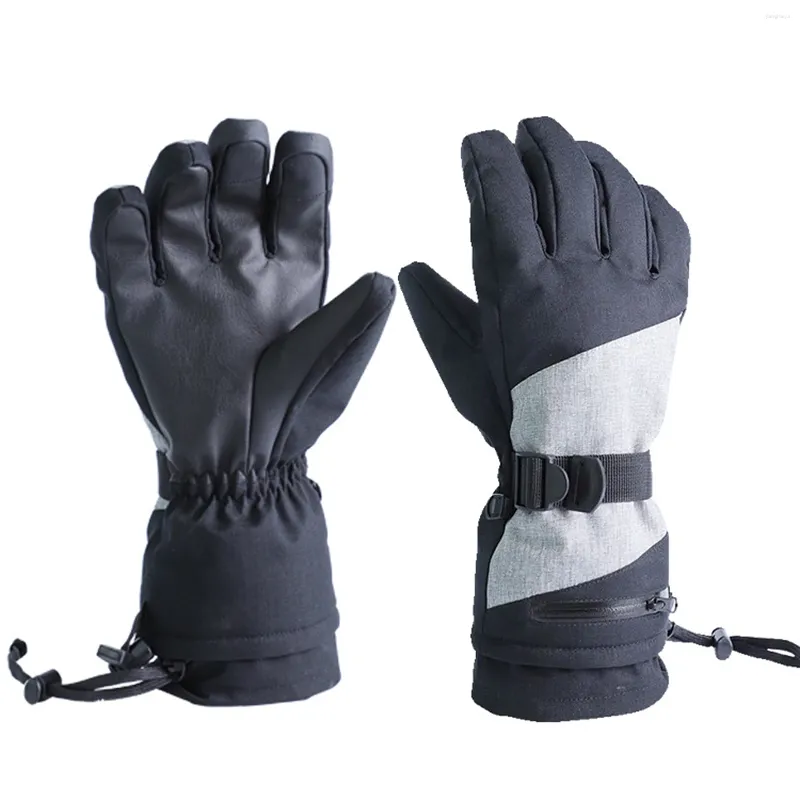 Велосипедные перчатки Лыжные снежные мужские женские водонепроницаемые ветрозащитные сенсорные перчатки для катания на сноуборде, вождения на открытом воздухе