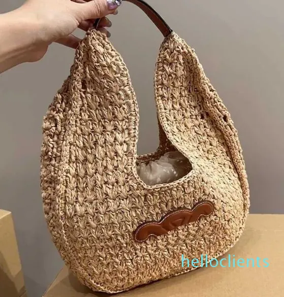 borsa da spiaggia ce borsa firmata borsa tote in paglia estiva borsa da donna di lusso borsa a tracolla moda borsa a tracolla borse da spiaggia da donna