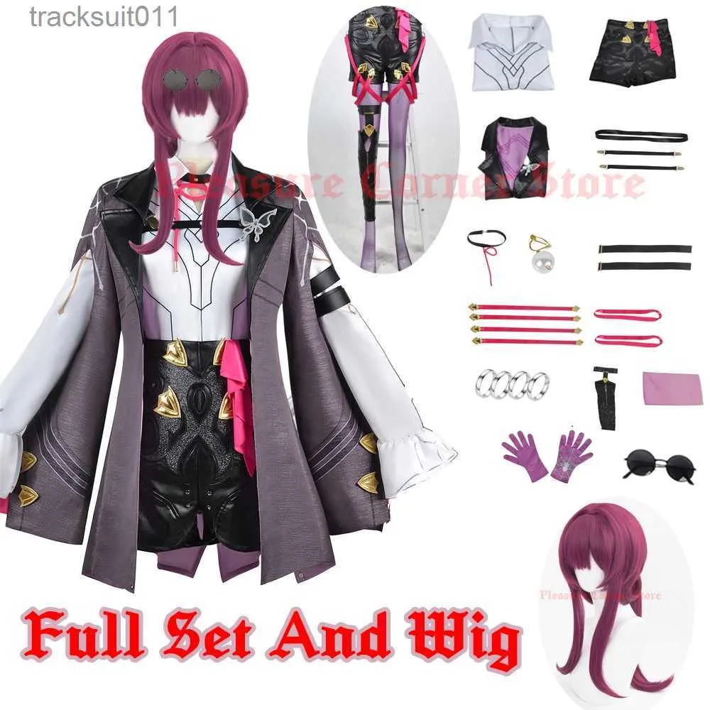 Costumes d'anime Honkai Star Rail jeu Kaa Cosplay venez Version broderie ensemble complet Kaa Cosplay perruque Cosplay venez tenue uniforme Kaa L231027