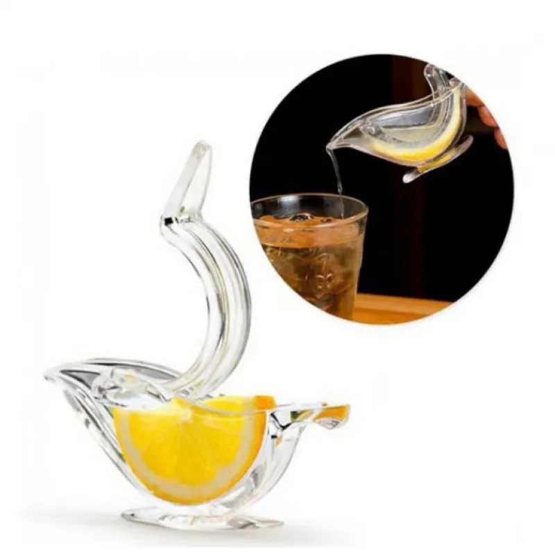 Presse-citron manuel en plastique Portable, presse-citron Transparent, petit presse-fruits manuel