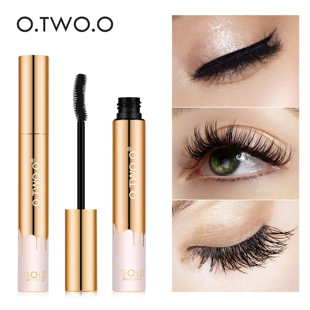 Rímel OTWOO 3D Preto Lash Extensão Cílios Olhos Escova Beleza Maquiagem Longwearing Ouro Long Curling 231027