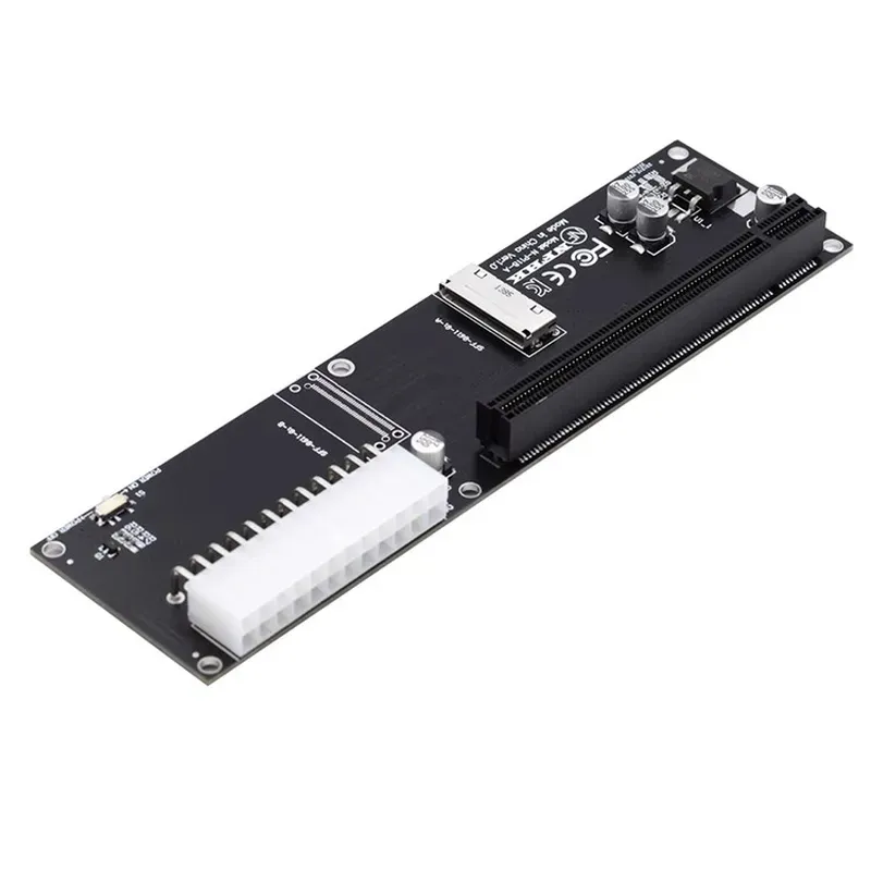 Adaptador SF-066 Oculink 8X SFF-8612 SFF-8611 para PCIE PCI-Express 16X com porta de alimentação ATX de 24 pinos para placa gráfica mainboard