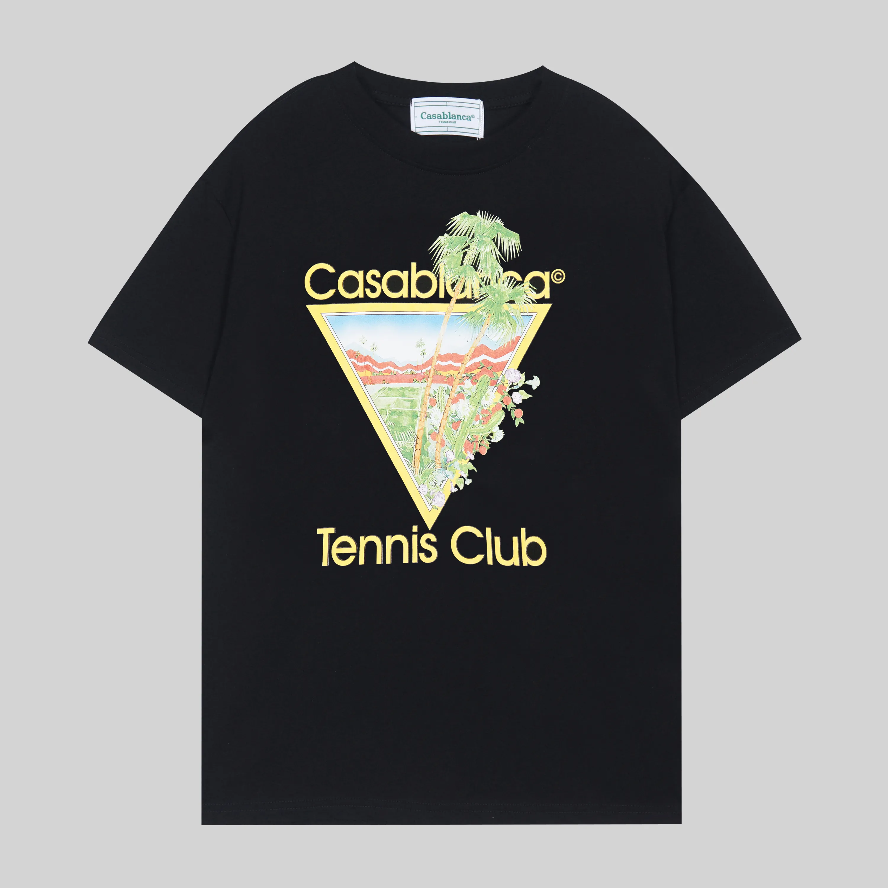 Diseñador Casablanc T Moda Hombres Camisetas casuales Ropa de hombre Club de tenis callejero Casa Blanca Pantalones cortos Ropa de manga camisa S-3XL