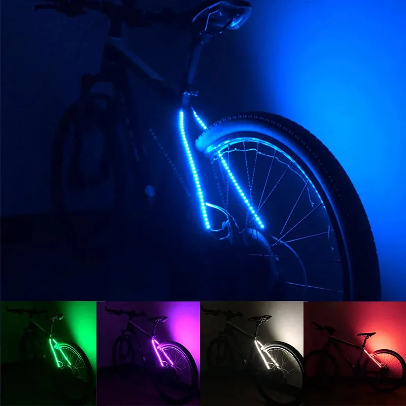 Fahrradbeleuchtung, dekorative Fahrrad-Rücklichter, LED-Lichtleisten für Fahrräder, Motorroller, 70 LED-Radsicherheitswarnungen, Fahrrad-Rücklichter, Fahrrad-Rücklichter, blau, 231027