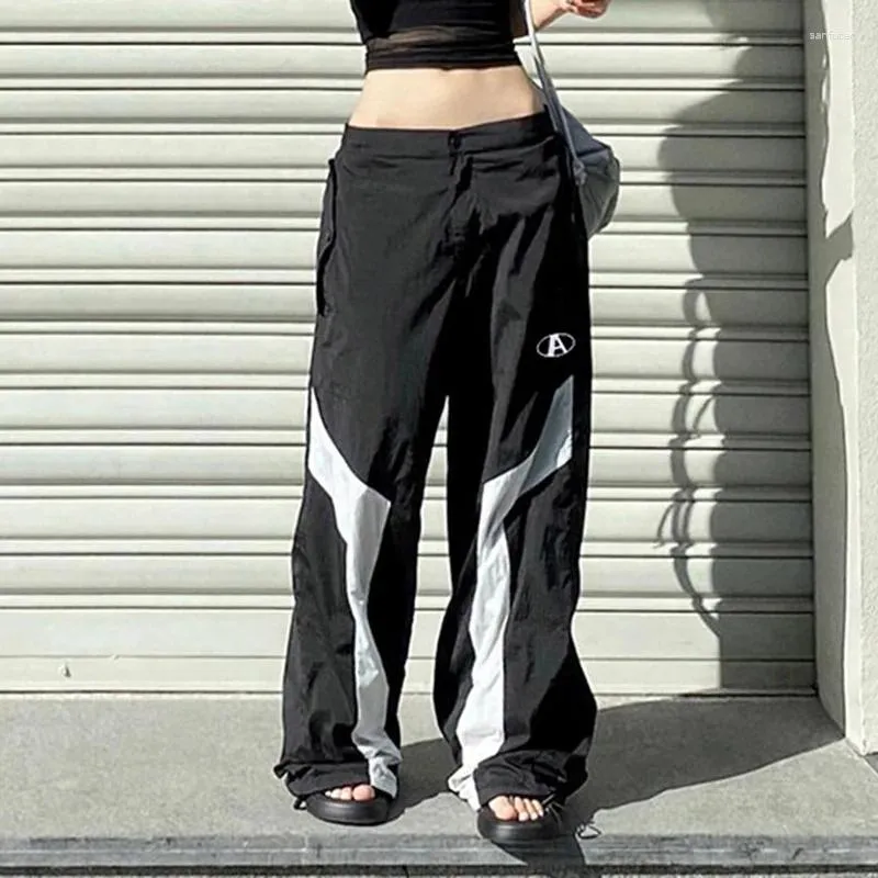 Pantalon Femme Deeptown Y2K Streetwear Vintage Parachute Femmes Baggy Patchwork Casual Sport Jogger Pantalon Surdimensionne Mode Coreenne 2 280 DHgate