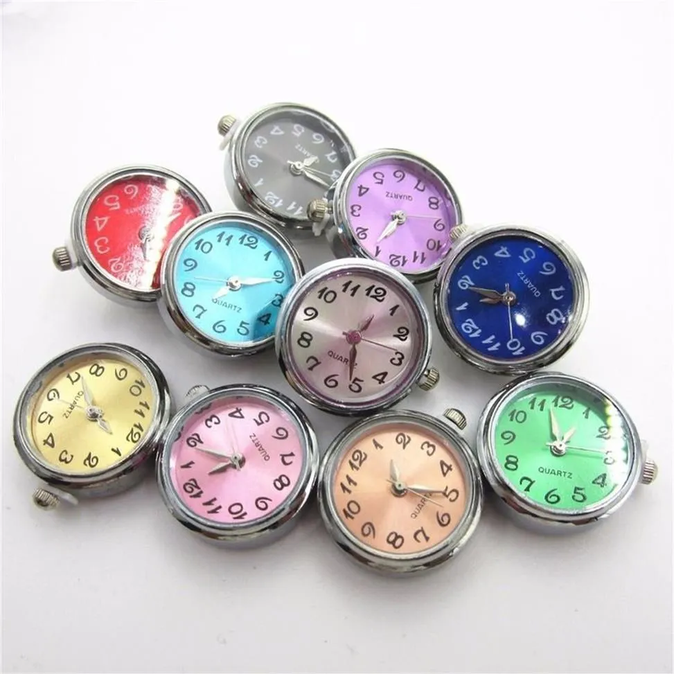 6pcs lot Mix Color Watch Watch Click Click Snap Bushons for 18mm Braceletbangles Diy Mewelry Buttonsable Delectable 2204092519