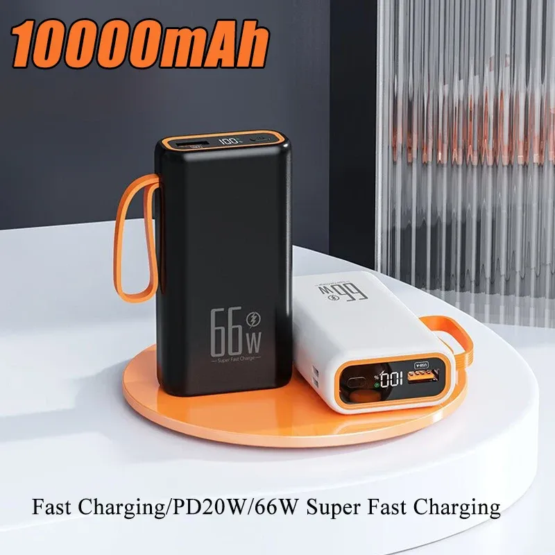 66W Super Fast Charging 20000Mah Power Bank för Huawei P40 Mini PowerBank Portable Extern Batteriladdare för iPhone 14 Xiaomi