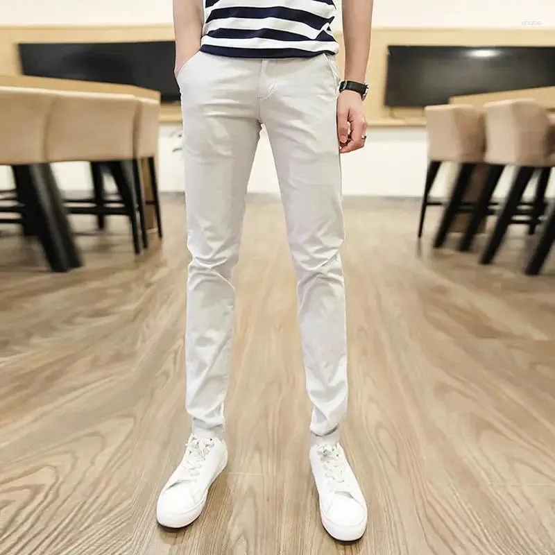 Men's Pants 2023 Spring And Autumn Fashion Soft Business Casual Male Elastic Straight Formal Trousers Plus Size S13