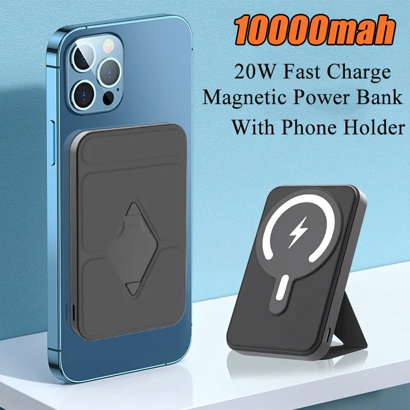 Chargeur magnétique sans fil 10000mah, Power Bank pour iPhone 13 12 PD 20W, Charge rapide, Portable, Powerbank pour Xiaomi Samsung