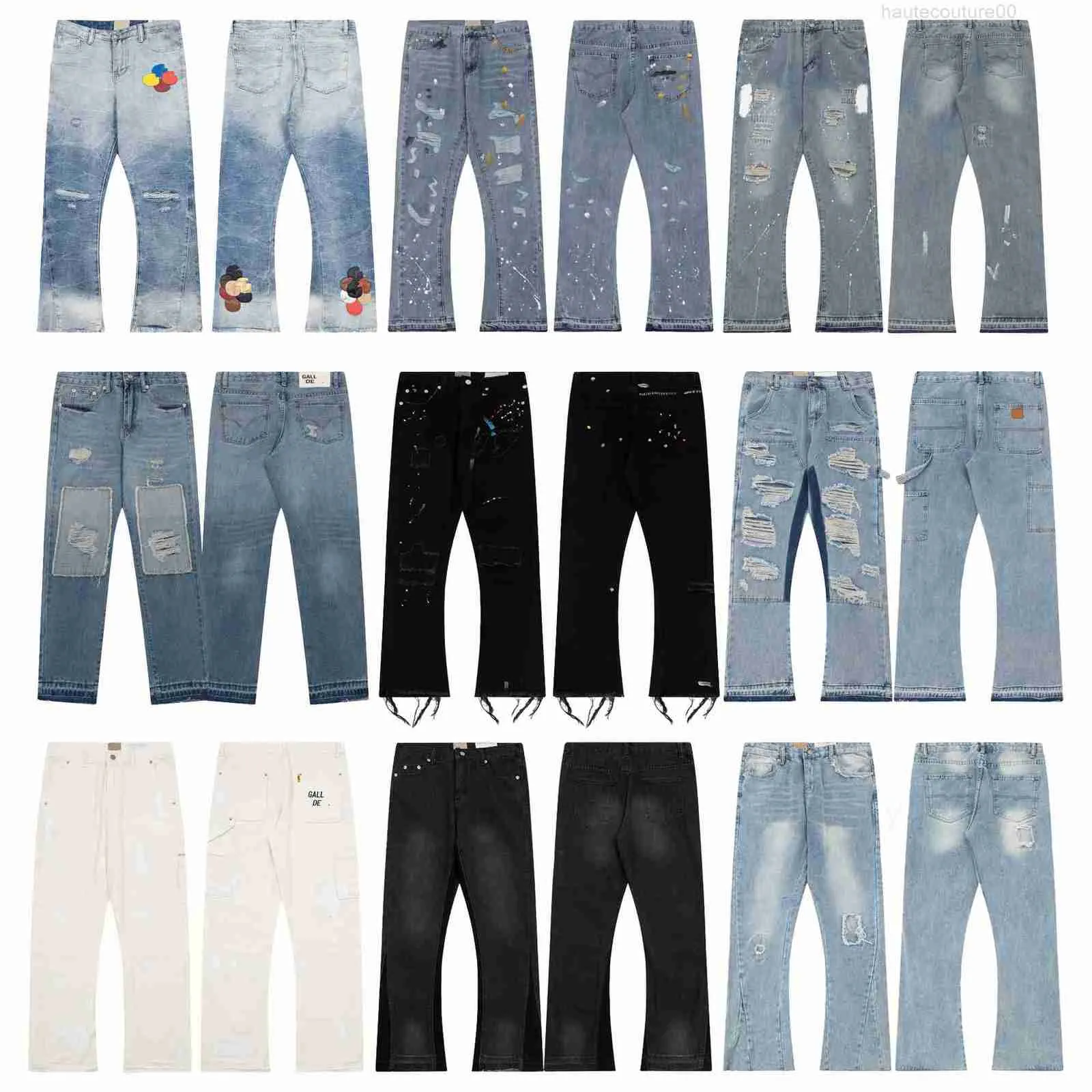 Gall Depts Ery haute qualité en détresse déchiré motard moto pour femmes luxe Jean femmes Patchwork taille m-xxl