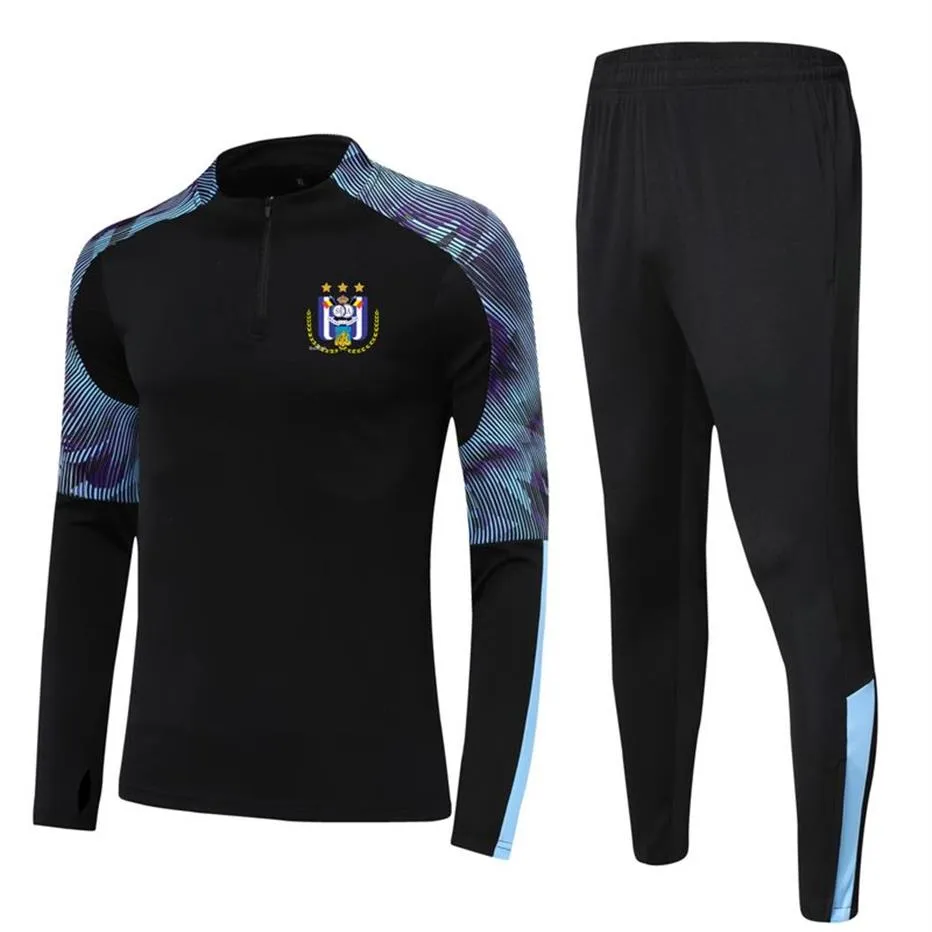 Royal Sporting Club Anderlecht Kids Size 4xs do 2xl biegania do biegania dla mężczyzn garnitury piłkarskie na zewnątrz Kurtki kurtki spor249h