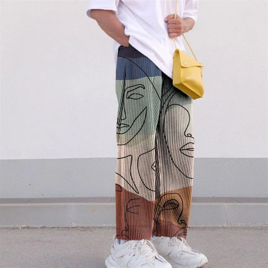 Autumn Hip Hop Colorful Pants Loos