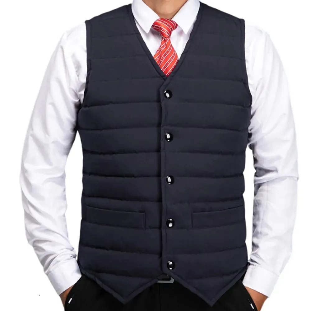 Men s Down Parkas 6xl 7xl 8xl Plus Size Mens Vest Jacket Men Autumn Warm Sleöneless Jackets Male Winter Casual Waistcoat Homme Brand Clothing 231027