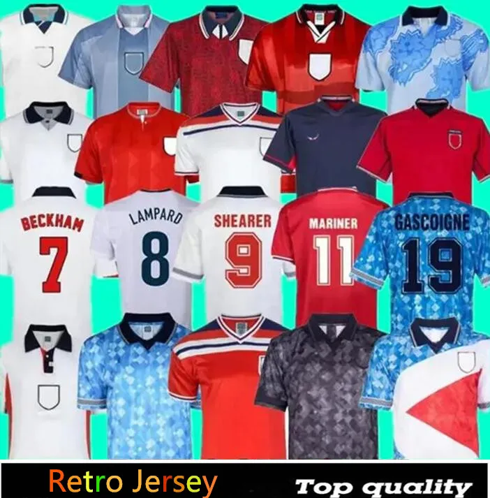 1982 1986 2002 2008 Sengland Retro Soccer Jerseys 1990 1994 1992 1996 1998 Shearer Gascoigne Owen Gerrard Scholes Shirt Shirt reactions