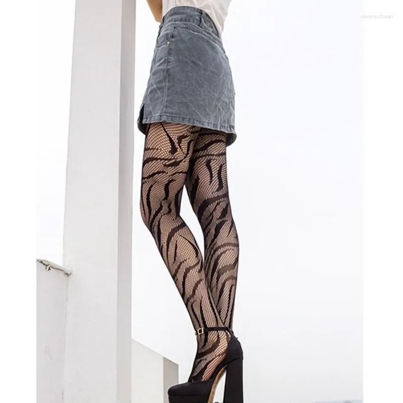 Chaussettes de femmes Sexy Pantyhose Stockings Leggings Mot Mattedhed Closets Fishnet